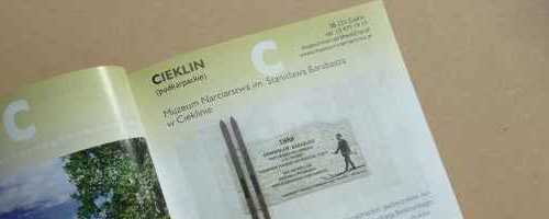 Cieklińskie muzeum narciarstwa w przewodniku 1000 Muzeów w Polsce