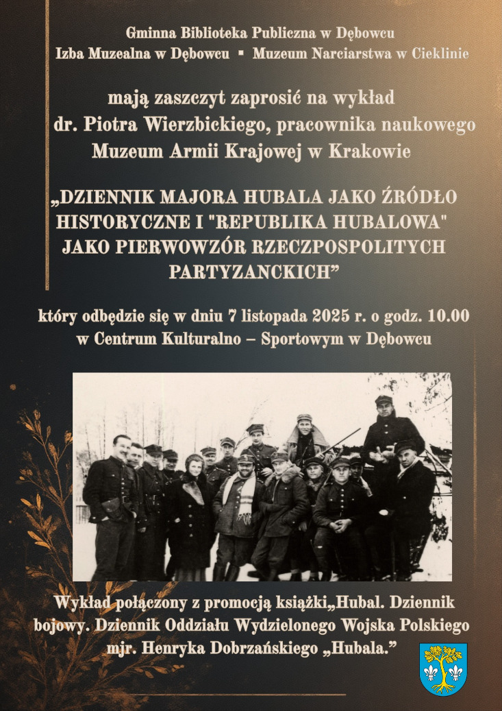 Zaproszenie na wykład historyczny Zaproszenie na wykład historyczny